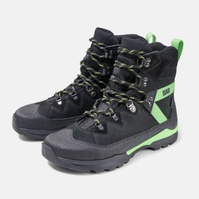 BÄR Damen Schuhe Bergkomfort WP - Schwarz / Grün BÄR Damen Schuhe Bergkomfort WP - Schwarz / Grün