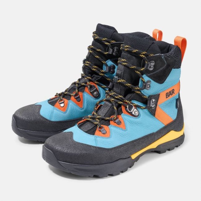 BÄR Herren Schuhe Bergkomfort WP - Petrol / Orange BÄR Herren Schuhe Bergkomfort WP - Petrol / Orange